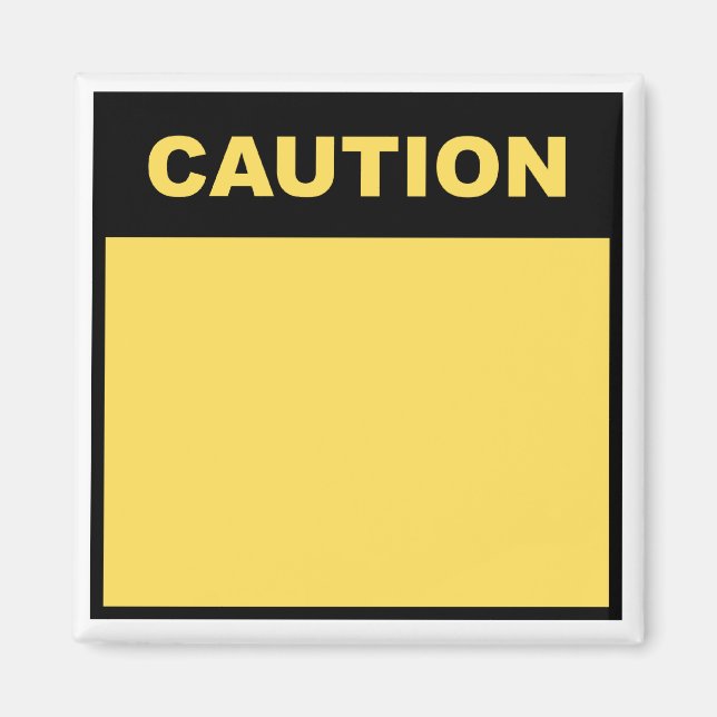DIY Caution - Magnet ver.2 (Framsidan)