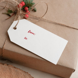 DIY CLASSIC RED FRÅN TILL CHRISTMAS HELGDAG VISITKORT