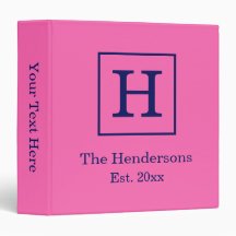 DIY Colrs Framed Initial Namn Monogram SV HP Navy