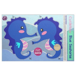 DIY cut & Sew: Blue Seahorse Tyg
