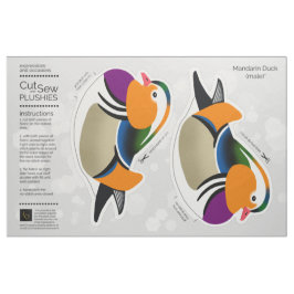 DIY cut & Sew Plush Male Mandarin Anka Tyg