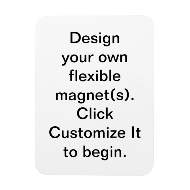 DIY Design your own Flexible Magnets Magnet (Vertikal)
