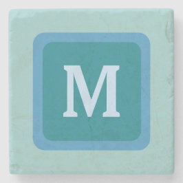 DIY Design Your Own Monogram Stone Underlägg V13