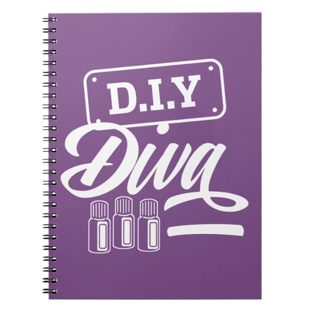 DIY-Diva Anteckningsbok Med Spiral (Framsidan)