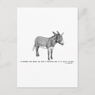 DIY DonkeyUnicorn ver2 Vykort