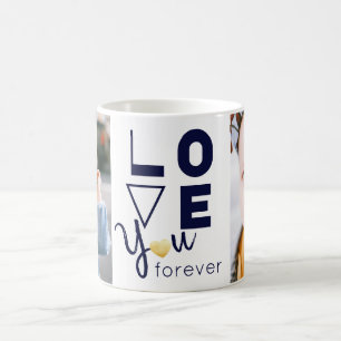 DIY Dubbla Family Photo Kärlek You Mugg