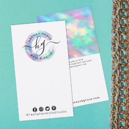 DIY Earring Jewelry Bow Card Rainbow Pastel Swash Visitkort