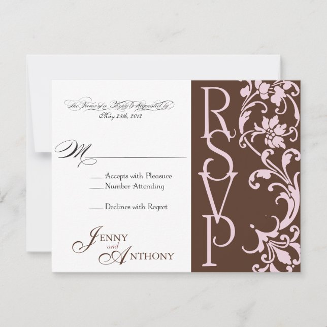 DIY-Elegant Enkel OSA i choklad och Rosa (Framsida)