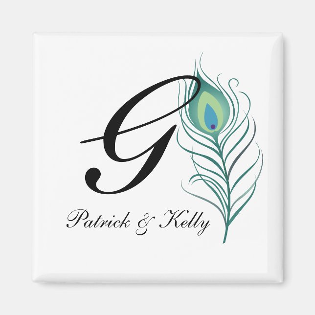 DIY Elegant Peacock Feather Magnet (Framsidan)