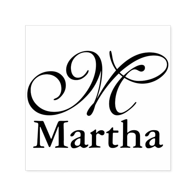 DIY - Enkelt Monogram/Namn Självfärgande Stämpel (Design)