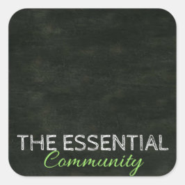 DIY-etikett Fyrkantigt Klistermärke