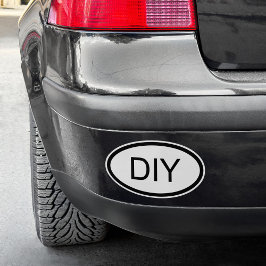 DIY Euro Stil Oval Shape Klistermärken