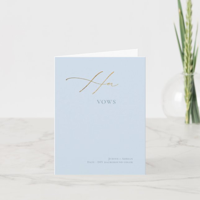 DIY Färg Elegant Luxe Calligraphy her Vuxcard Kort (Framsida)