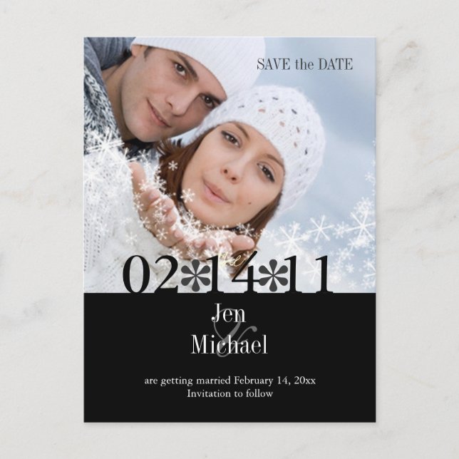 DIY Färg, fotospara datum Meddelande Vykort (Framsida)