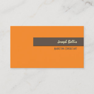 DIY färg/Orange+Brun Visitkort