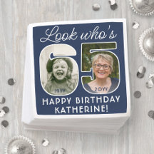 DIY Färg ・ Titta vem som är 65 Födelsedagsfest 2-f