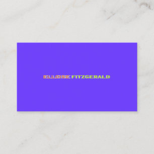DIY färger+typsnitt affärskort/neon lila Visitkort
