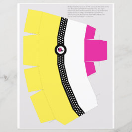 DIY Favor Box utskrivbar för att klippa ut den fet