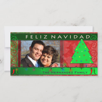 DIY Feliz Navidad Personlig Photo Card Julkort
