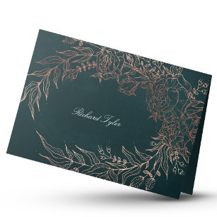DIY Folald Grönt Ro Guld Place Cards Bordsnummer