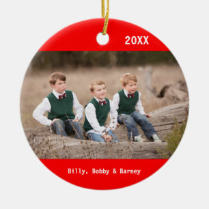 DIY - Foto på en prydnad Julgransprydnad Keramik