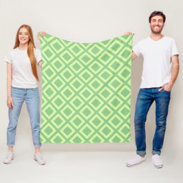 DIY Geometric Mönster Lime på valfri Färg Fleecefilt