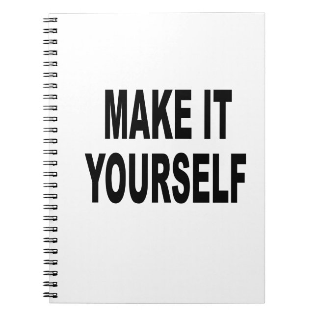 DIY gör det dig den beställnings- dagboken Anteckningsbok Med Spiral (Framsidan)