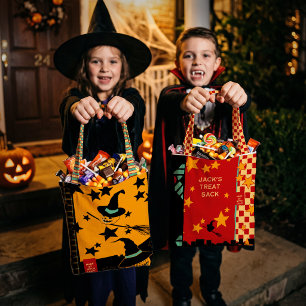 DIY Halloween Pumpa Hantverk Tote Väska Panel 1Y Tyg