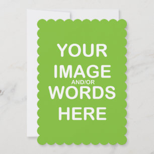 DIY - Inbjudningar/OSA 5X7 Scalloped Inbjudningar