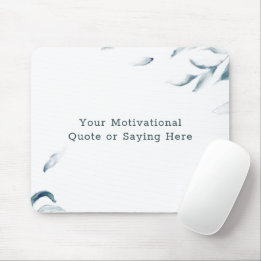 DIY Inspirational Quote Blue and White Watercolor Musmatta