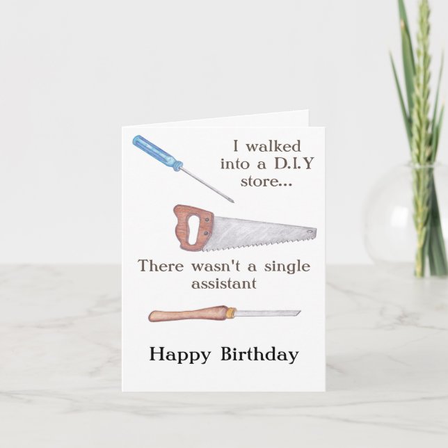 DIY Joke Birthday Card Kort (Framsida)