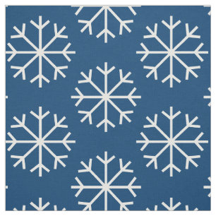 DIY juldekoration snöflingemönster tyg