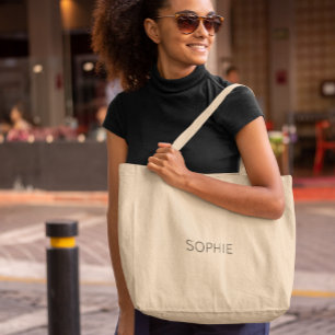 DIY Jumbo Tote Bag   Anpassningsbar, Namn, Monogra Jumbo Tygkasse