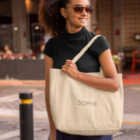 DIY Jumbo Tote Bag | Anpassningsbar, Namn, Monogra