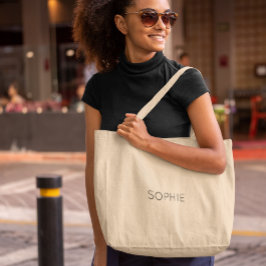 DIY Jumbo Tote Bag | Anpassningsbar, Namn, Monogra Tygkasse