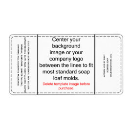 DIY Kall Processaa Soap-etikettmall Fraktsedel