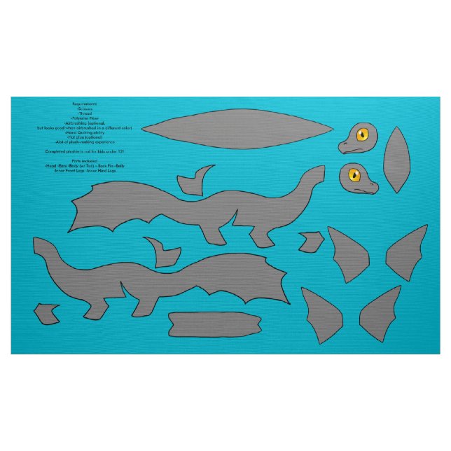 DIY klippte och syr den Koi draken Plushie - Ginbo Tyg (Yard)