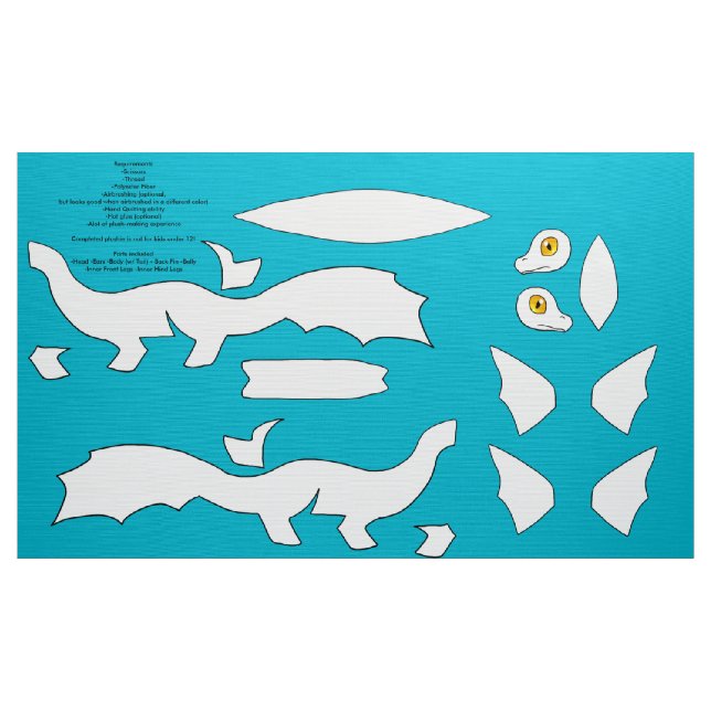 DIY klippte och syr den Koi draken Plushie - Tyg (Yard)
