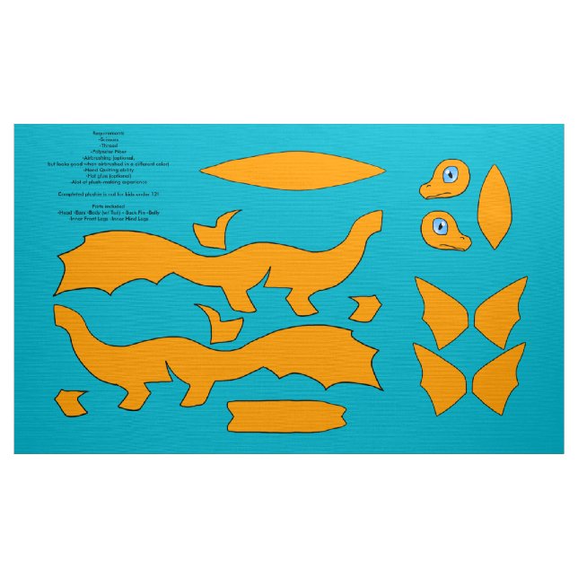DIY klippte och syr den Koi draken Plushie - Tyg (Yard)
