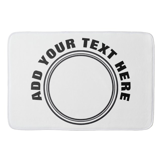 DIY - Lägg till egna tecken, foton och texter Badrumsmatta (Framsidan)