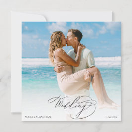 *~ DIY lite FOTO OSA QR AR6 Bröllop Inbjudningar