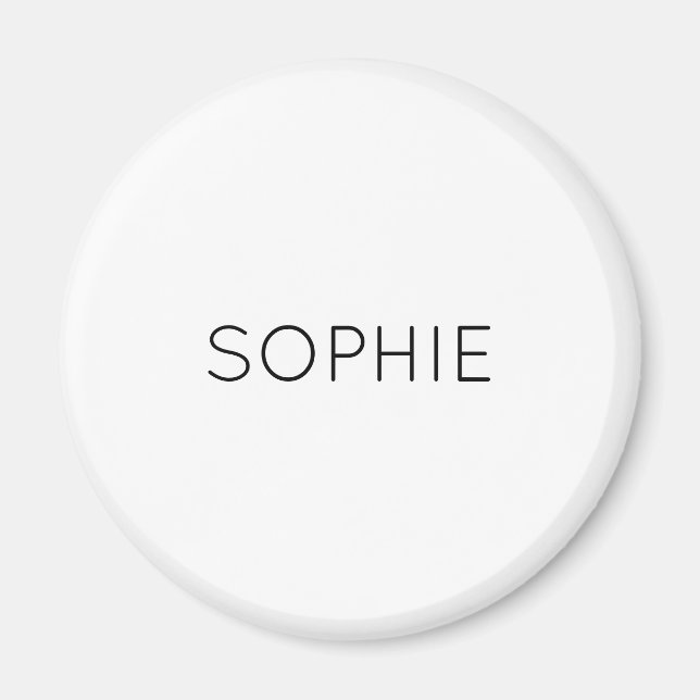 DIY Magnet | Anpassningsbar, Färg, Namn, Monogram (Framsidan)