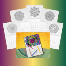 DIY Mandala-färgläggningskontur konst -