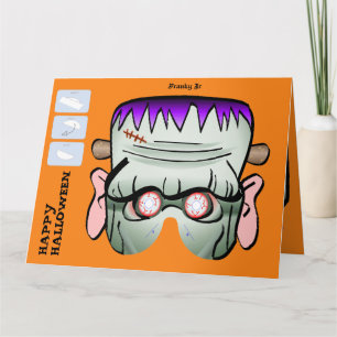 DIY-monsterpapper maskerar det Halloween XL kortet Kort