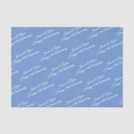 DIY Namn, årsdag, vitt skript, blått