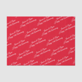 DIY Namn, årsdag, vitt skript, rött