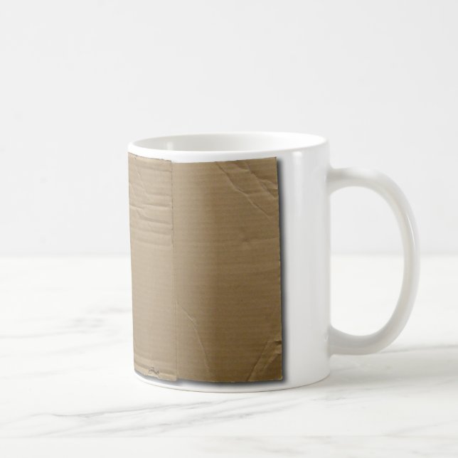 DIY-papp undertecknar Kaffemugg (Höger)