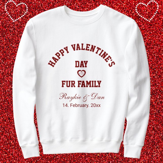 DIY Pet Lovers BFF Valentines Day Gifts Red White T Shirt (Skapare uppladdad)