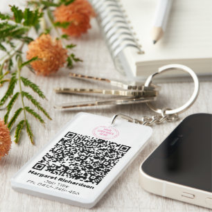 DIY Photo ID Digital QR-kodnyckelkedja