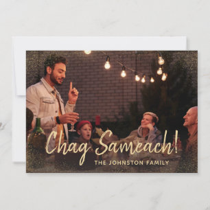DIY Photo Lycklig Feast Chag Sameach Hälsning Julkort